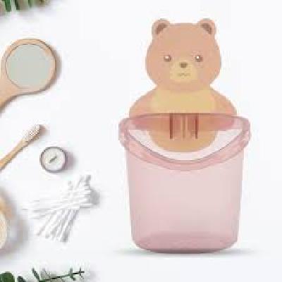 Cartoon Toothbrush Holder and Teddy Shape Tooth Brush Cover and Plastic Tooth Mug