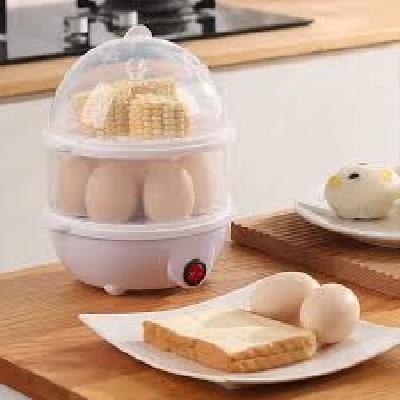 Electric 2 Layer Egg Boiler Cooker and Steamer and 14 Egg Poacher Steamer and Egg Cooker Boiler