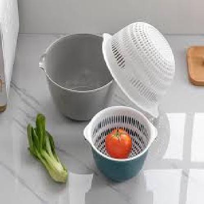 Fold-able Silicon Kitchen Washing Drain Basket and Vegetable Drying Bowl and Kitchen Strainer Basket