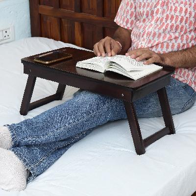Foldable Laptop Table with Cup Holder, Study Table, Bed Table, Breakfast Table (ABCD Tabel)