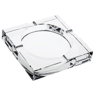 Glass Ash Tray For Cigarette, Cigar Smoking For Home, Car, Balcony Square Ash Tray Box