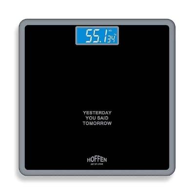 LCD Display Bathroom Glass Smart Electronic Scale for Body Weighing and Black Weight Scale