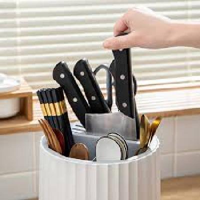 Multi Functional Cutlery Drainer/Organizer Stand - Spoon, Knife, Fork, Chopstick, Cutlery Holder