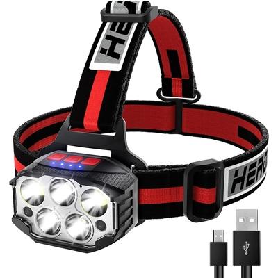 Rechargeable Head Torch Light and LED Lamp Flashlight Headlamp 
