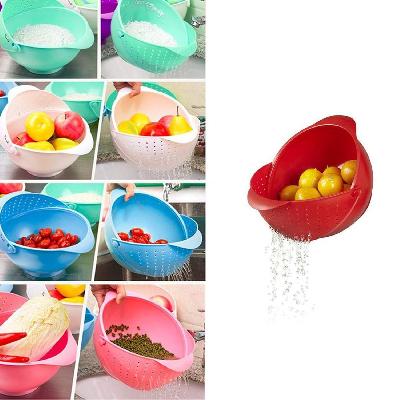 Rice Wash Bowl and Drain Basket  and Rice and Fruits Washing Bowl and Noodles Pasta Washing Bowl