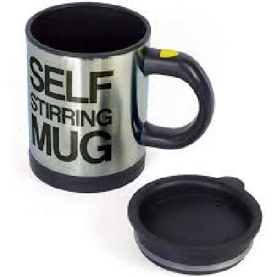 Self Stirring Mug and Stainless Steel Coffee Mixing Blender and Milk, Coffee, Protein Shake Mug