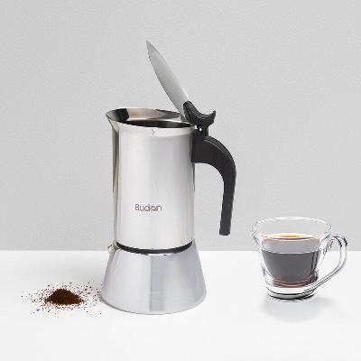 Stainless Steel Espresso Maker Stovetop Coffee Percolator Italian Coffee Maker Moka Pot