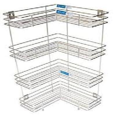 Stainless Steel Kitchen Rack, Counter Top, Kitchen Trolley, Soap Holder, Key Holder, Corner Rack
