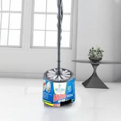 Toilet Flower Pot Holder and Plastic Flower Pot Cleaning Toilet Brush Holder With Stand Holder