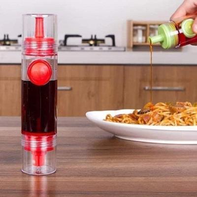 2 In 1 Cooking Oil Sauce Vinegar Herbs Spice Dispenser Bottle Sprayer 2 Way Kitchen Tool