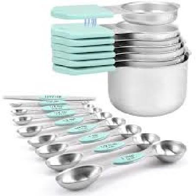 Adjustable Measuring Spoon-Magnetic Measuring Cup and Spoon Set, Multi-Functional Tool For Reading