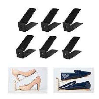 Swadhin Adjustable Shoe Slots Organizer Footwear Storage Rack