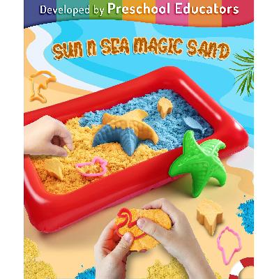 Swadhin Kinetic Colorful Sand Box Kids Activity Toys Magic Creative Sand