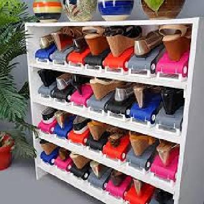 Swadhin Shoe Sandals Footwear Organizer Space Saver Rack