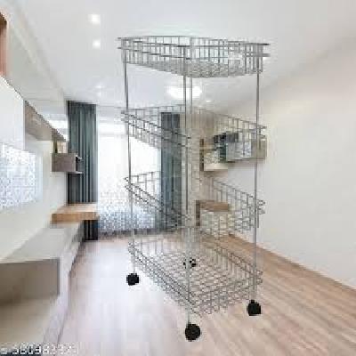 Swadhin Stainless Steel Deluxe Portable Design Vegetable and Fruit Stand