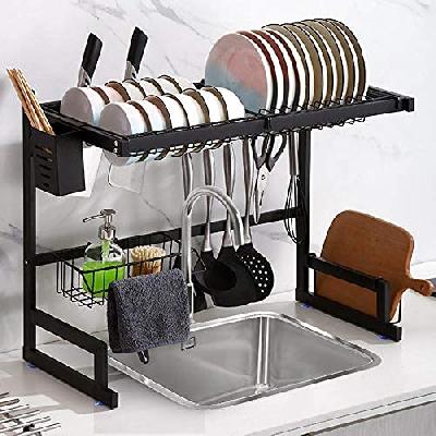 Swadhin Steel Kitchen Dish Rack Stand