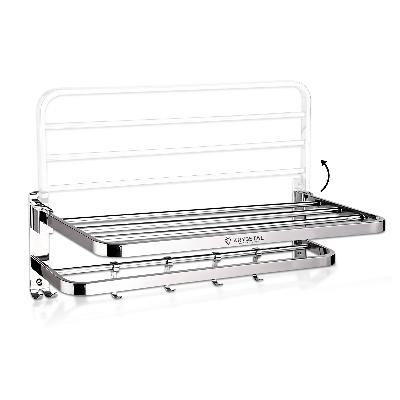 Swadhin Wall Mount Stainless Steel Folding Towel Rack