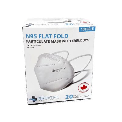 N95 Mask Flat Fold Style With Nose Pin Ear Loop