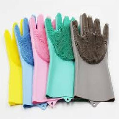 Siliconne Scrubbing Gloves