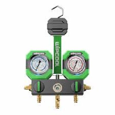 Brass Double Gauge Manifold Set With Charging Line (R32/ R410)