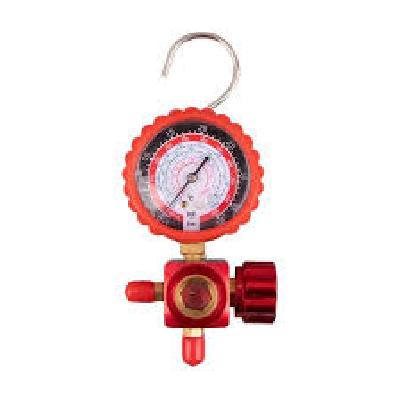 SINGLE MANIFOLD PRESSURE GAUGE RED