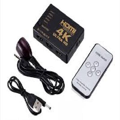 HDMI Switch Splitter 5 in 1 Out Ultra HD 4K Switcher with Remote Control