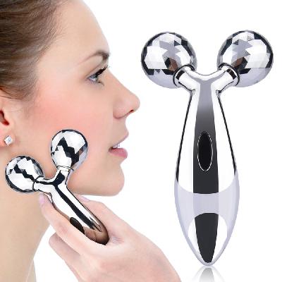 3D Manual Roller Face Body Massager - Face Lifting Wrinkle Remover