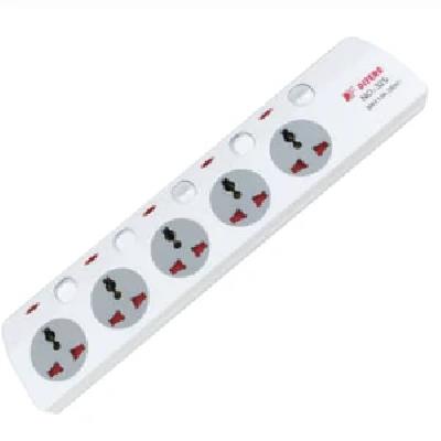White Three Pin Multi Plug