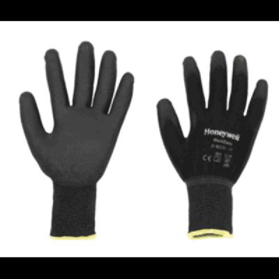 Black PU Coated Polyester Knitted Glove
