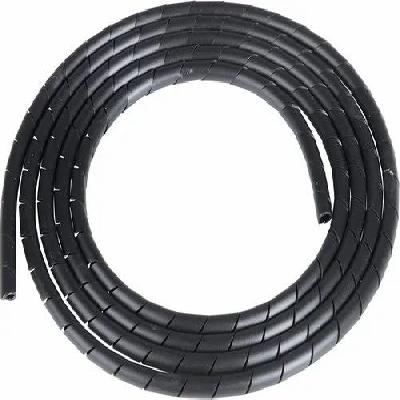 Black Spiral Sleeve Wrap And Wire Organizer Band