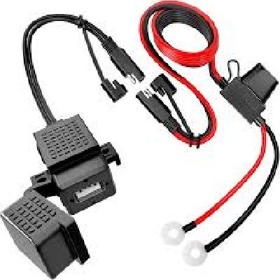 SAFESEED Bike Dual USB Motorcycle Handlebar Charger with  Switch