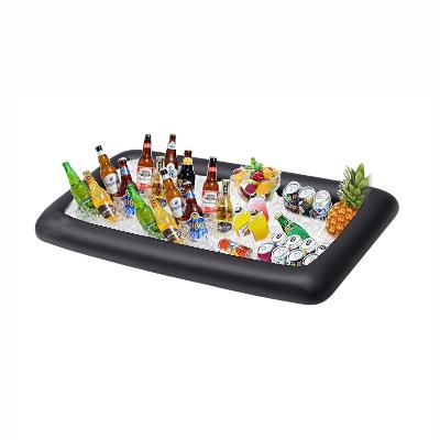 Safeseed Inflatable Tray Cup Holder Ice Serving Drinks With Drain Plug