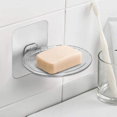 Safeseed Soap Holder Stand Case Dish Sticker For Bathroom Kitchen Sink Toilet Wash Basin  C72