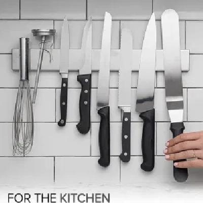 SAFESEED Wall Mount Magnetic Knife Holder M44 Multipurpose Kitchen Utensil organizer Stand