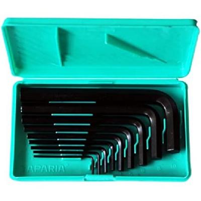 Taparia Allen Key Set I Inches Sizes Brown Finish