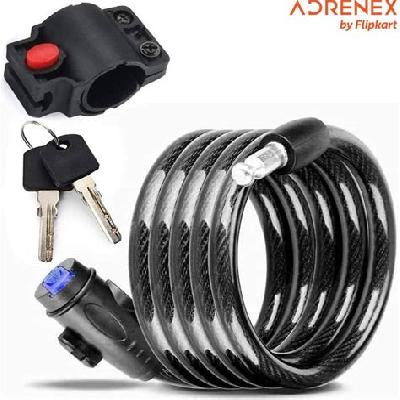 Cable Key Lock For Bike Cycle Helmet Luggage