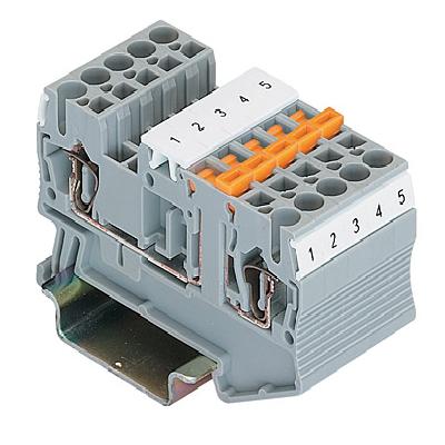 Angular Feed Through Spring Terminal Blocks