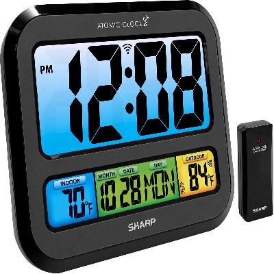 A103 - Large Sensor Clock With Backlight And Temperature
