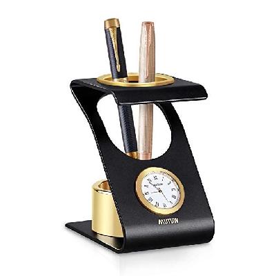 B26 - Round Table Top with Double Pen Holder, Pin Holder, CA