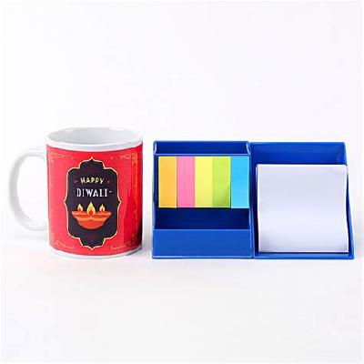 C97 - Folding Usb Hub Tumbler With Notepad And Sticky Pads - 3 USB Ports