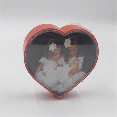 D22 - Rotating Heart Shape Dual Photo Frame