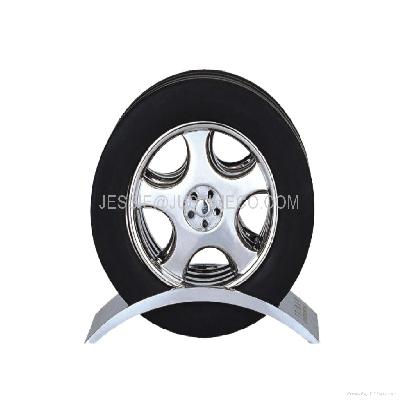 E112 - Tyre Shape Coaster Set with Stand (4 pcs)