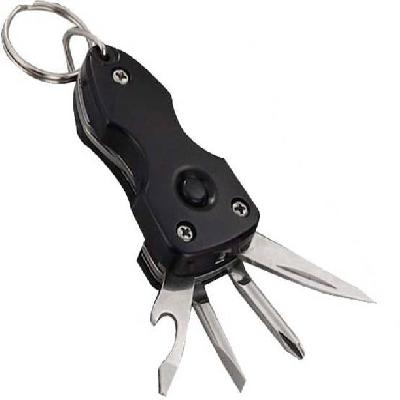 J27 - 6 In 1 Military Key Chain (with Toolkit And Torch)