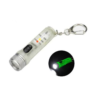 J46 - Keychain With 2 LED Torch And Lamp
