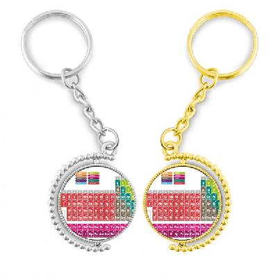 Rotating Key Chain (Full Moving Plastic Capsule)