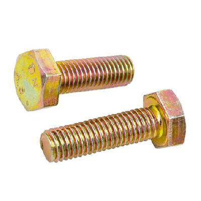 Yellow Zinc Plated Hex Bolt