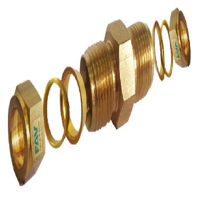 Brass Double Ferrule Tee