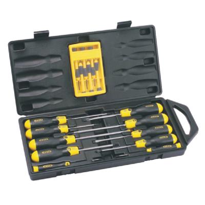 16Pc Cushion Grip Screwdriver Set