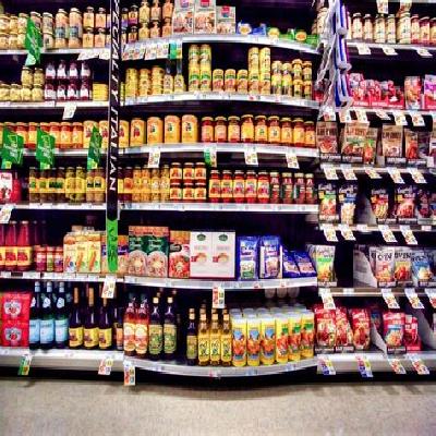 Supermarket Food Shelves