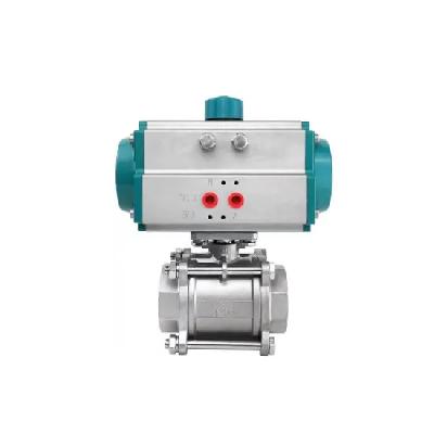 2 PC Ball Valve With  Pneumatic Rotary Actuator